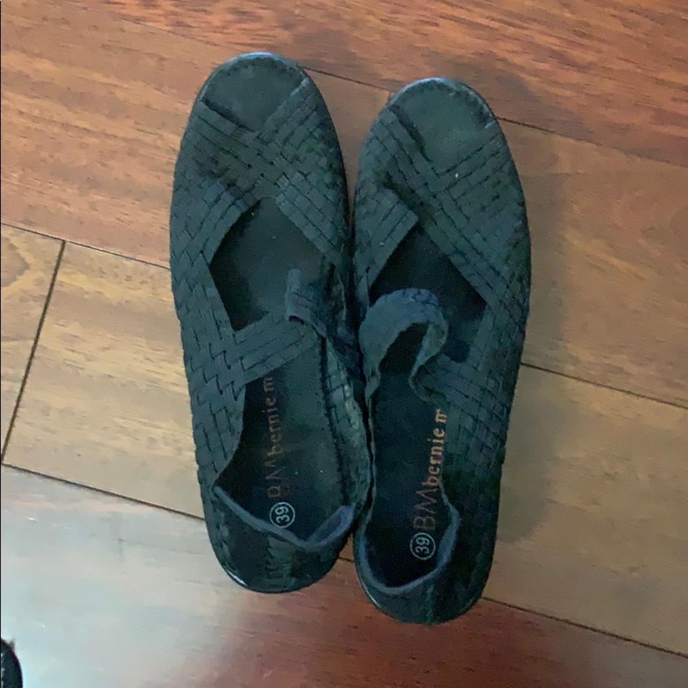 Bernie Mev Black Open Toed shoe